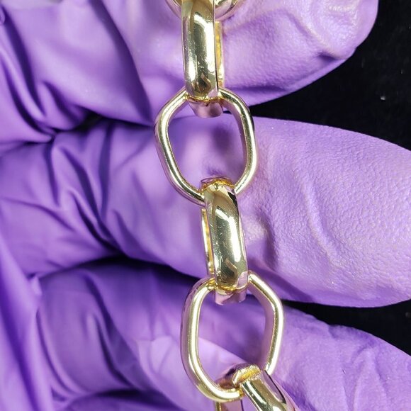 Bold Elements Gold Chain Necklace – 18-Inch Statement Layered Jewelry for Women - Picture 8 of 8